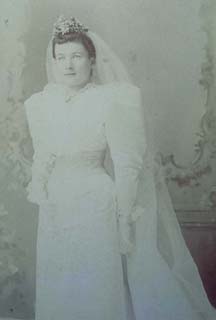 Annabel Hubbard Phelps on her wedding day in 1892