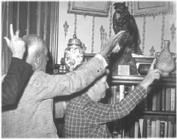 billy salutes the owl